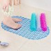 7 PCS Waterdrop Bathroom Mat with Suction Cup Massage Foot Mat Bathtub Anti  slip Mat  Transparent Green